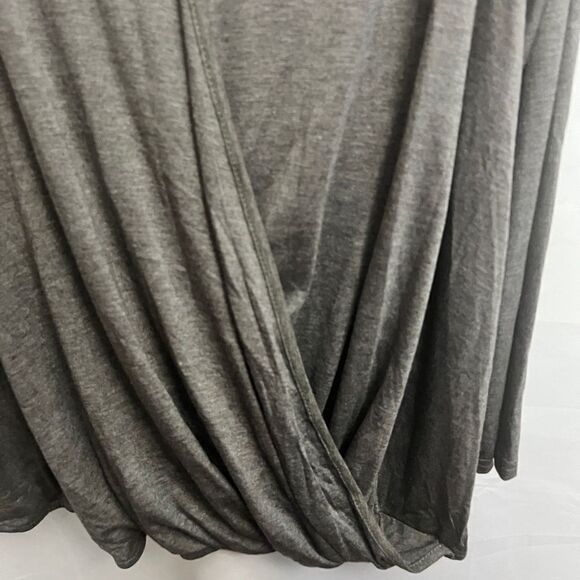 Bloomchic Gathered Wrap Top Grey - Picture 5 of 6